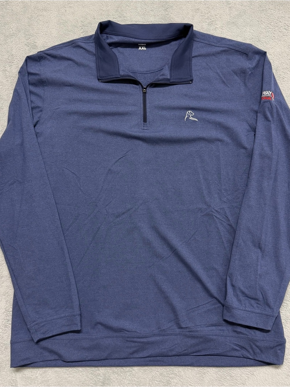 Rhoback 1/4 Zip Golf Pullover Stretch Performance Wicking Safeway Logo Men’s 2XL